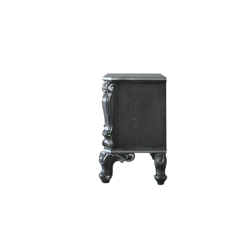 House Charcoal Finish Delphine Nightstand