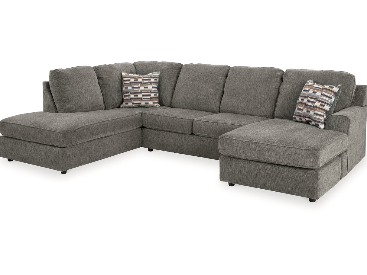 O'Phannon Putty 2-Piece Left-Arm Facing Sectional And Ottoman
