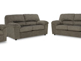 Norlou Flannel Sofa, Loveseat And Recliner