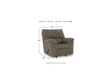 Norlou Flannel Sofa, Loveseat And Recliner