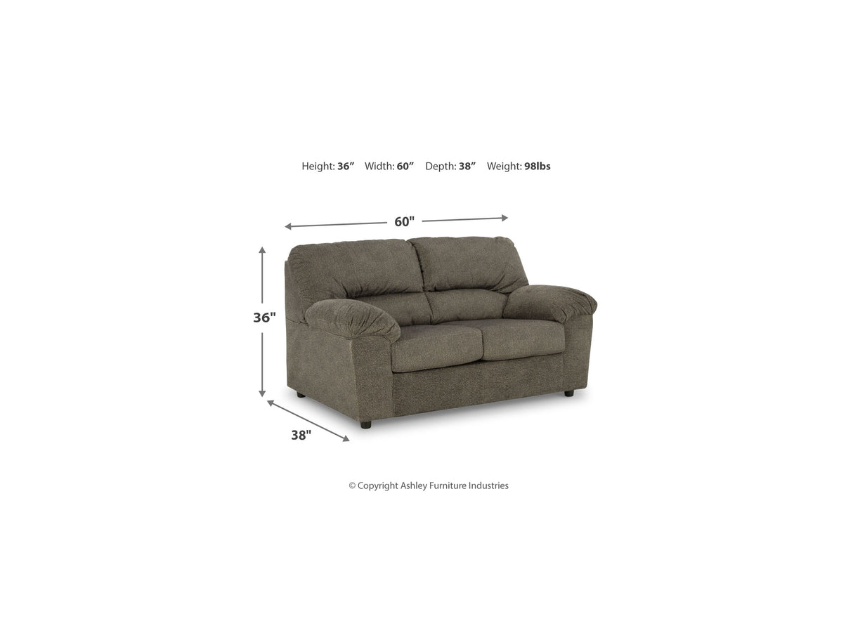 Norlou Flannel Sofa, Loveseat And Recliner