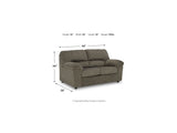 Norlou Flannel Sofa, Loveseat And Recliner