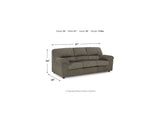 Norlou Flannel Sofa, Loveseat And Recliner