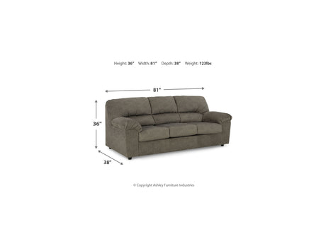 Norlou Flannel Sofa, Loveseat And Recliner