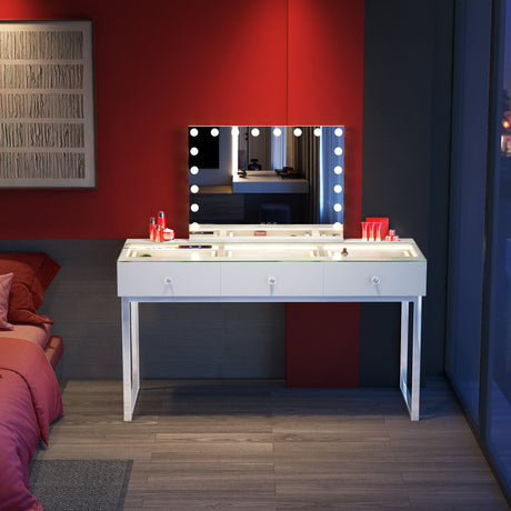 Billie Vanity Desk - 3 Storage Drawers