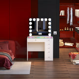 Mini Diana Vanity Desk- 6 Storage Drawers