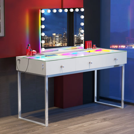 Billie Vanity Desk Pro - 3 Storage Drawers