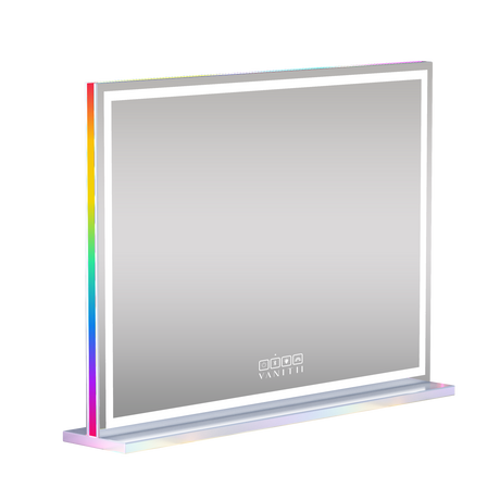 Luxury Hollywood Glow Vanity Mirror with RGB & Bluetooth Speaker