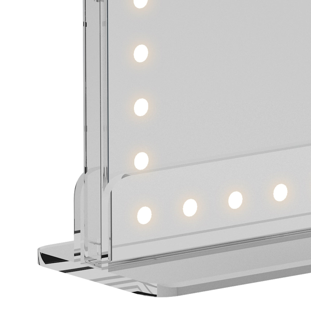 LED Music Mirror with Dimmable Light