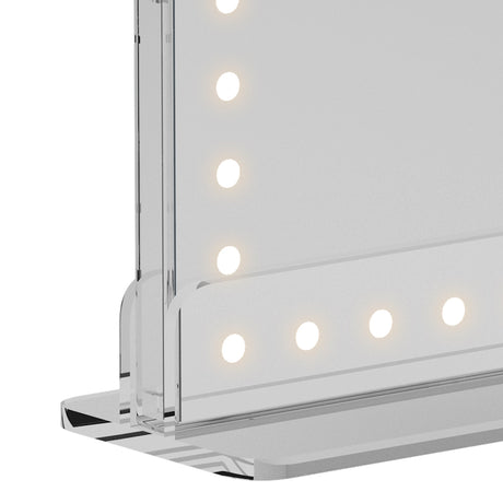 LED Music Mirror with Dimmable Light