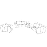 100% Polyester sectional