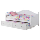 Julie Ann White Wood Twin Daybed With Trundle