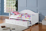 Julie Ann White Wood Twin Daybed With Trundle