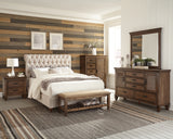 Devon Burnished Oak 4-Piece Full Bedroom Set