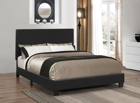 Mauve Bed Upholstered Queen Black