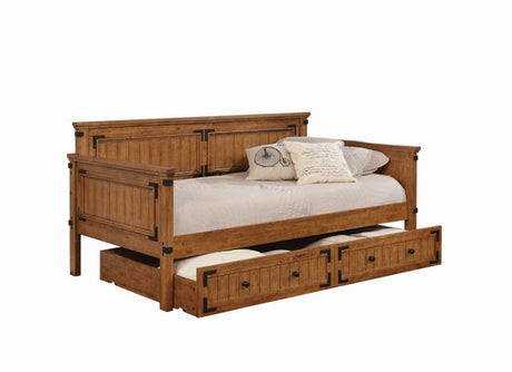 Oakdale Rustic Honey Wood Twin Daybed