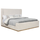 Nala Cream Upholstered Eastern King Sleigh Bed