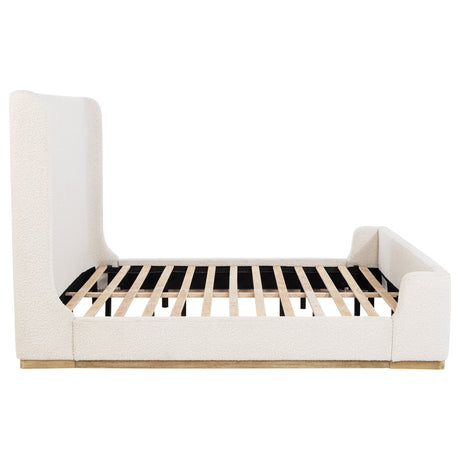 Nala Cream Upholstered Eastern King Sleigh Bed