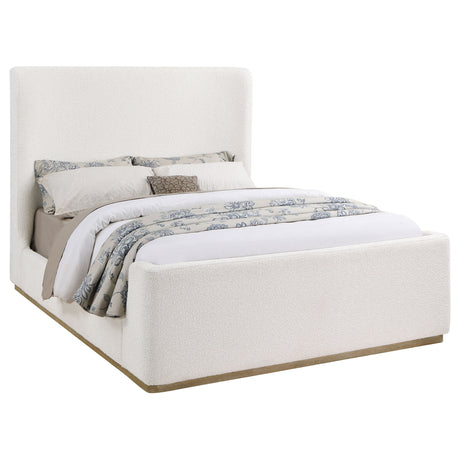 Nala Cream Upholstered Queen Sleigh Bed