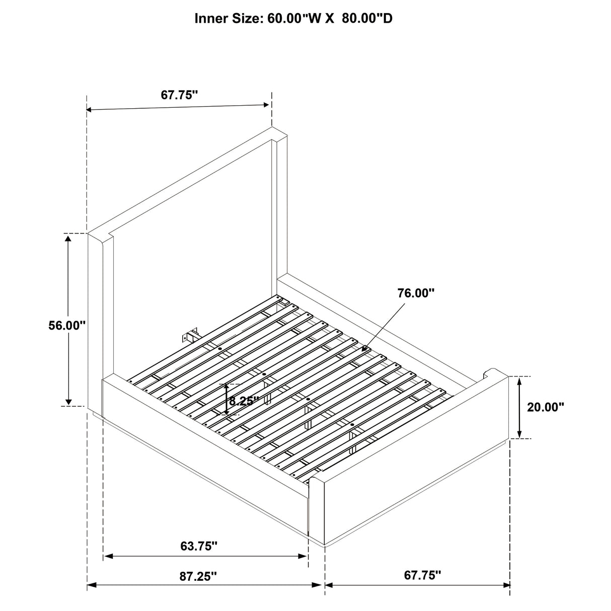 Nala Cream Upholstered Queen Sleigh Bed