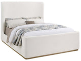 Nala Cream Upholstered Queen Sleigh Bed