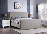 Wren Grey Upholstered Eastern King Panel Bed