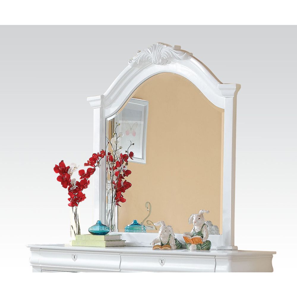 Estrella White Finish Mirror