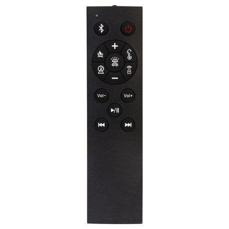 Preston Upholstered Queen Audio Flame Visualizer Bed Blue