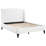 Mosby Snow Upholstered Eastern King Wingback Bed