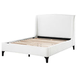 Mosby Snow Upholstered Eastern King Wingback Bed