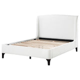Mosby Snow Upholstered Eastern King Wingback Bed