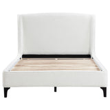 Mosby Snow Upholstered Queen Wingback Bed