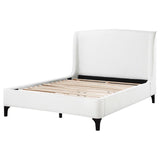 Mosby Snow Upholstered Queen Wingback Bed