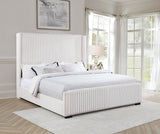 Natasha Cream 69-Inch Upholstered California King Bed