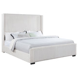 Natasha Cream 69-Inch Upholstered California King Bed