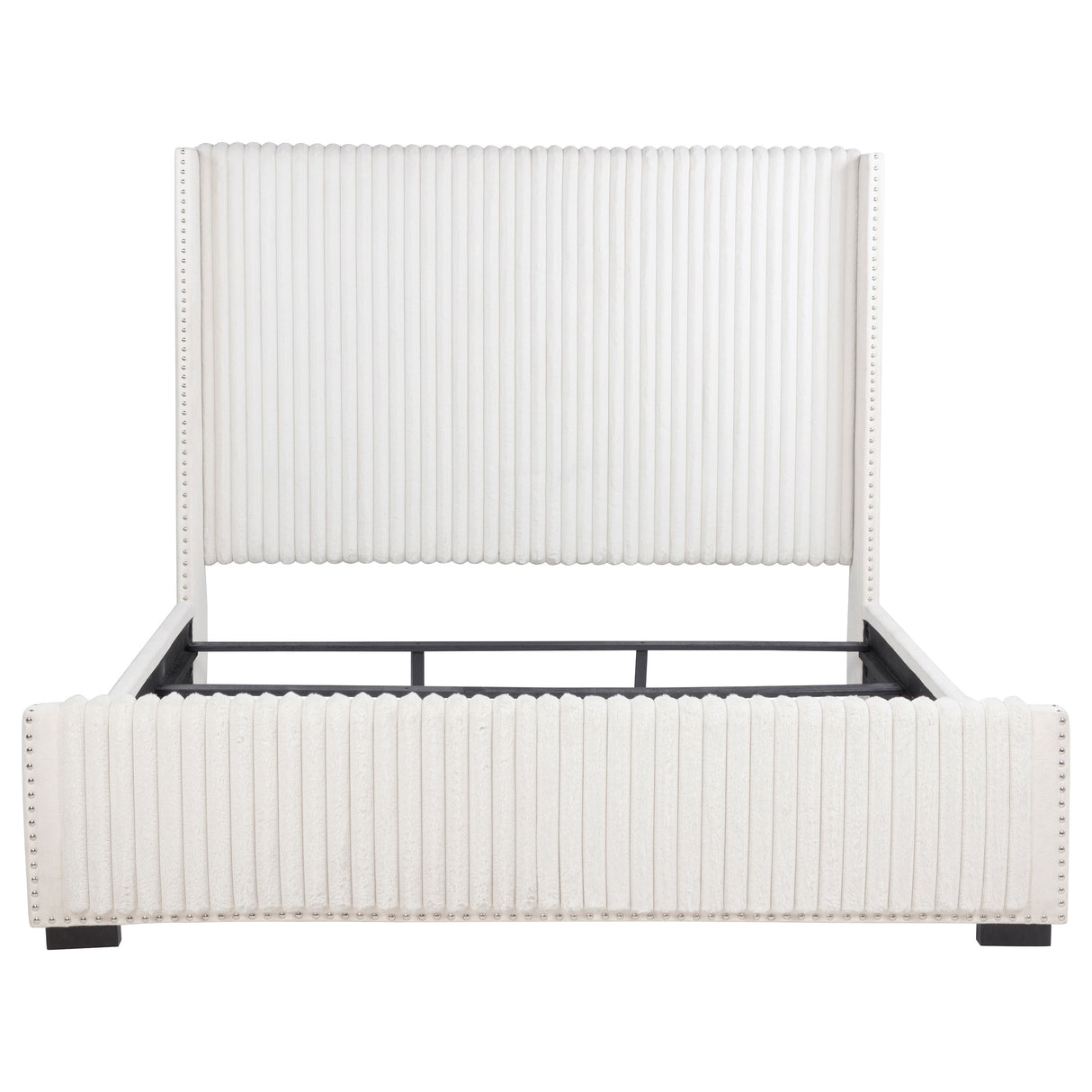 Natasha Cream 69-Inch Upholstered California King Bed