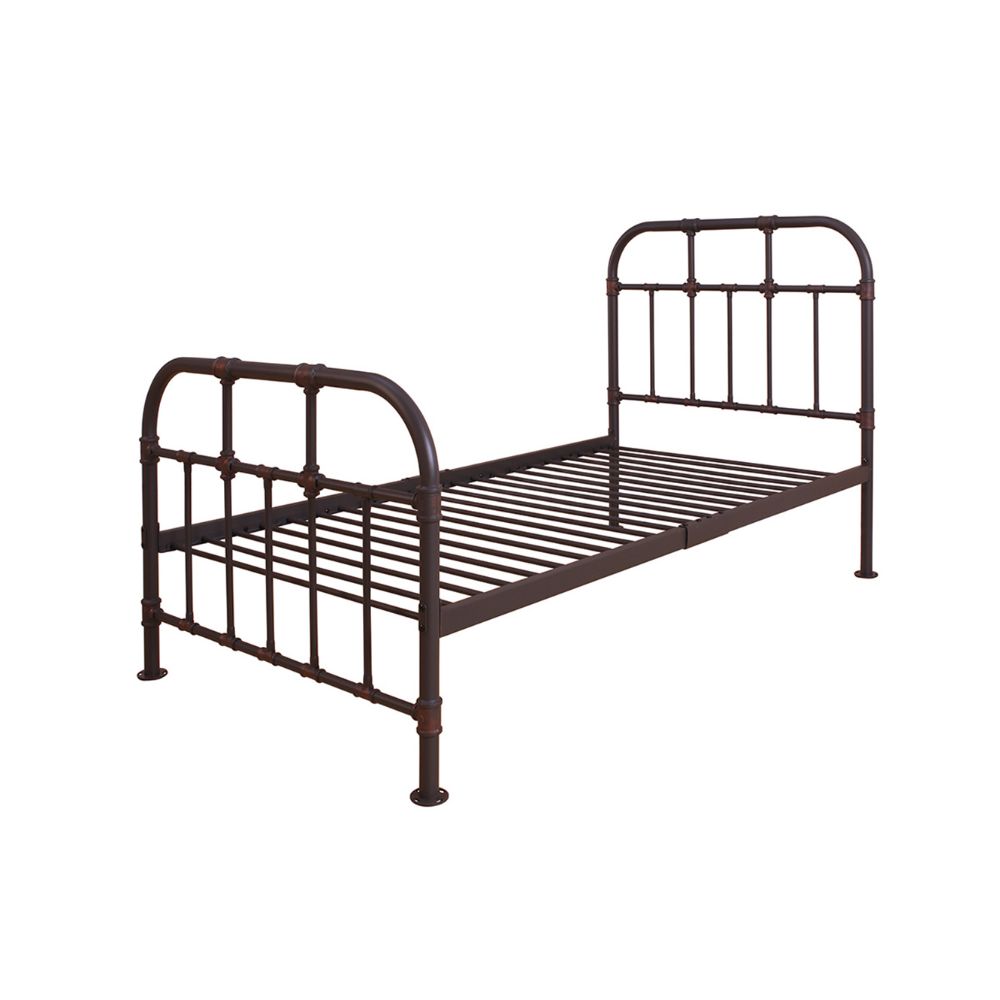 Nicipolis Sandy Gray Finish Twin Bed