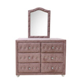 Reggie Pink Fabric Dresser