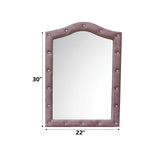 Reggie Pink Fabric Mirror