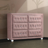 Reggie Pink Fabric Dresser