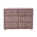 Reggie Pink Fabric Dresser