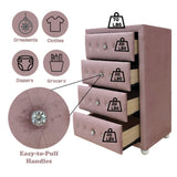 Reggie Pink Fabric Chest