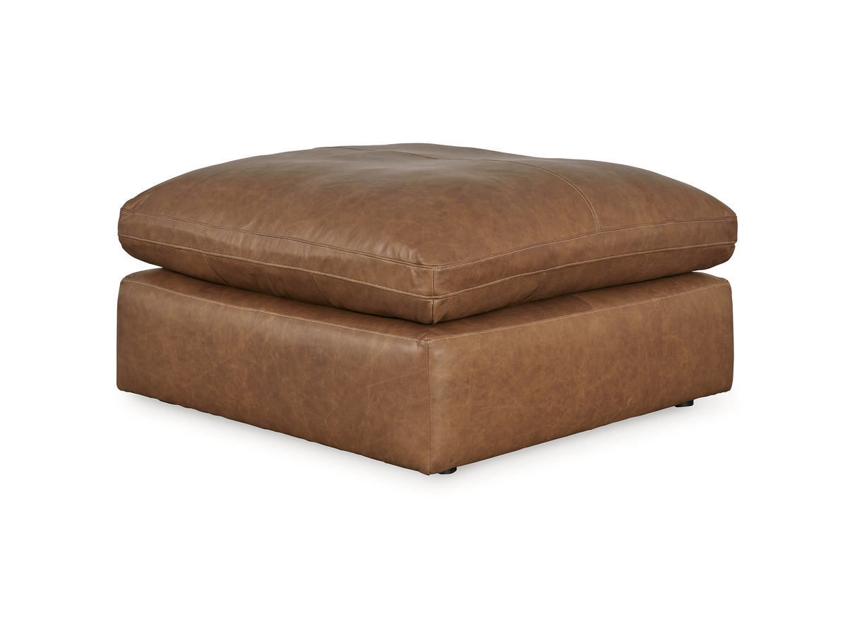 Emilia Caramel 5-Piece Sectional And Ottoman