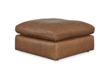 Emilia Caramel 5-Piece Sectional And Ottoman