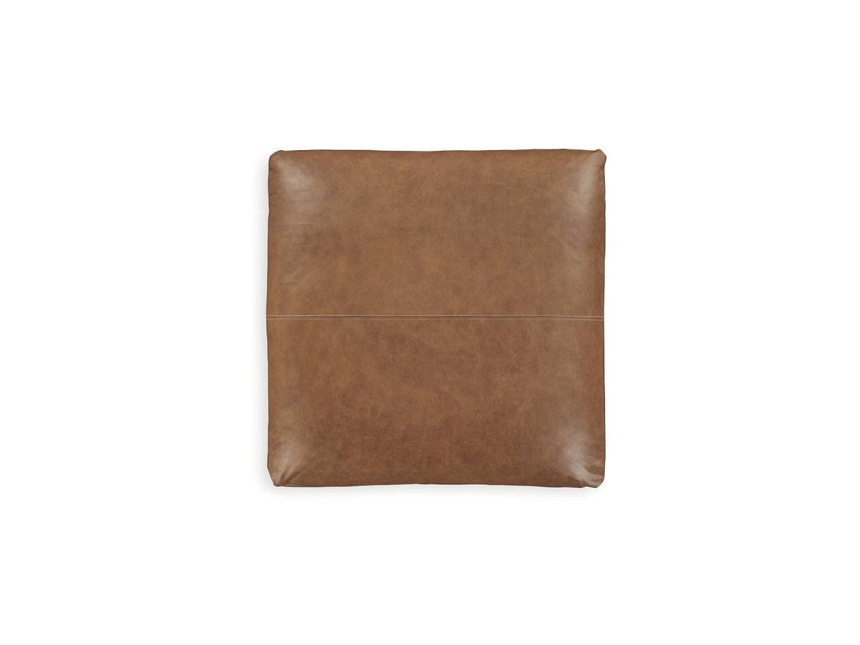 Emilia Caramel 5-Piece Sectional And Ottoman