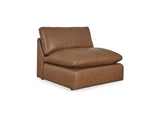 Emilia Caramel 5-Piece Sectional And Ottoman