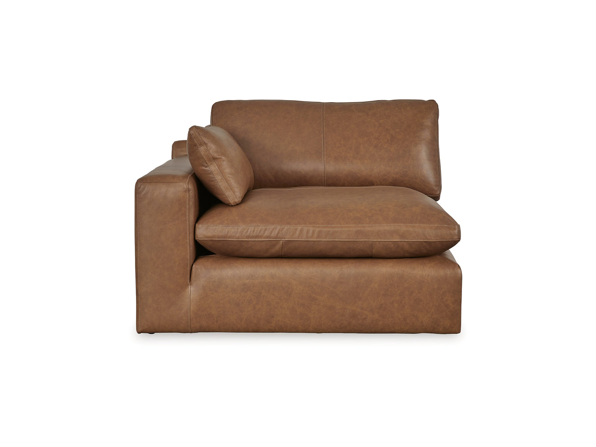 Emilia Caramel 5-Piece Sectional And Ottoman