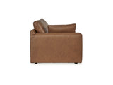 Emilia Caramel 5-Piece Sectional And Ottoman