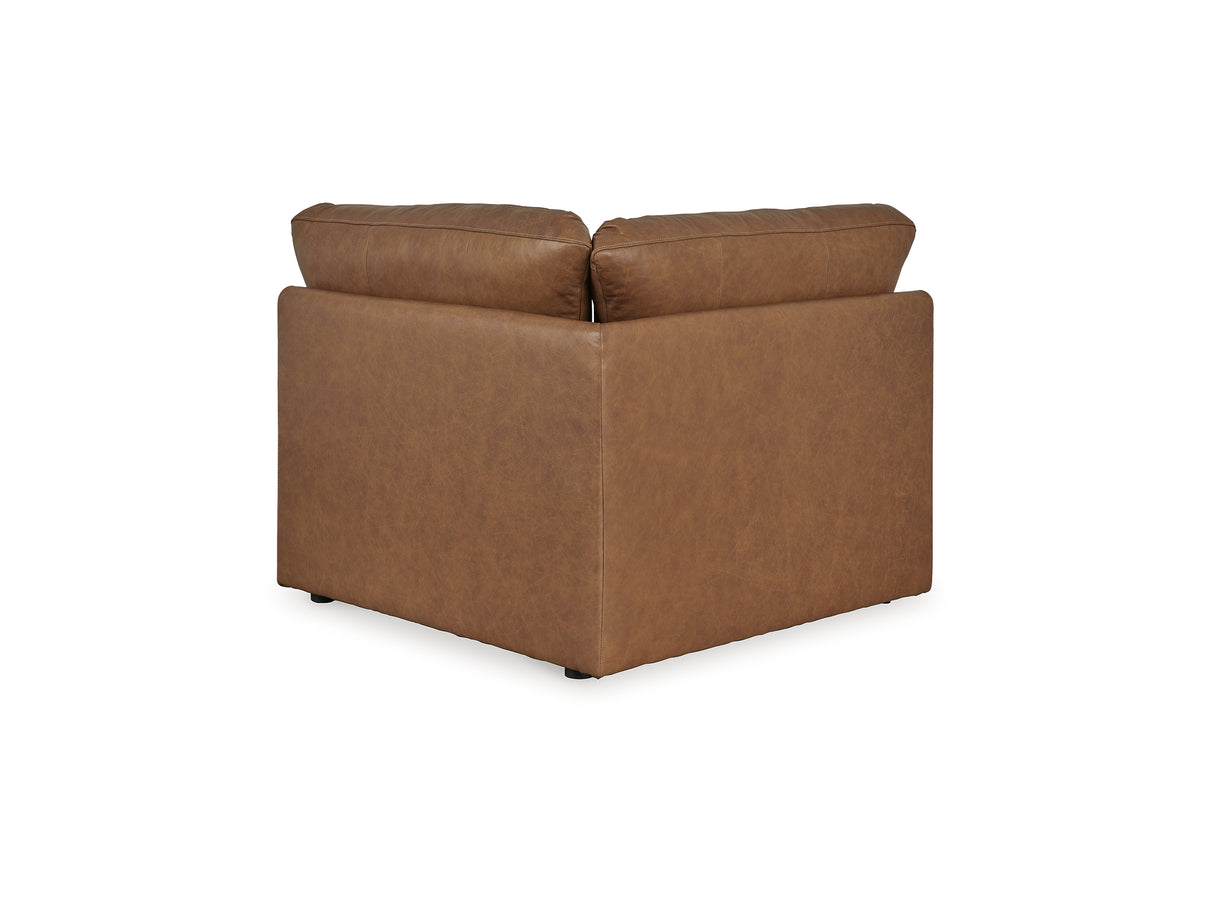 Emilia Caramel 5-Piece Sectional And Ottoman