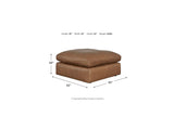 Emilia Caramel 5-Piece Sectional And Ottoman